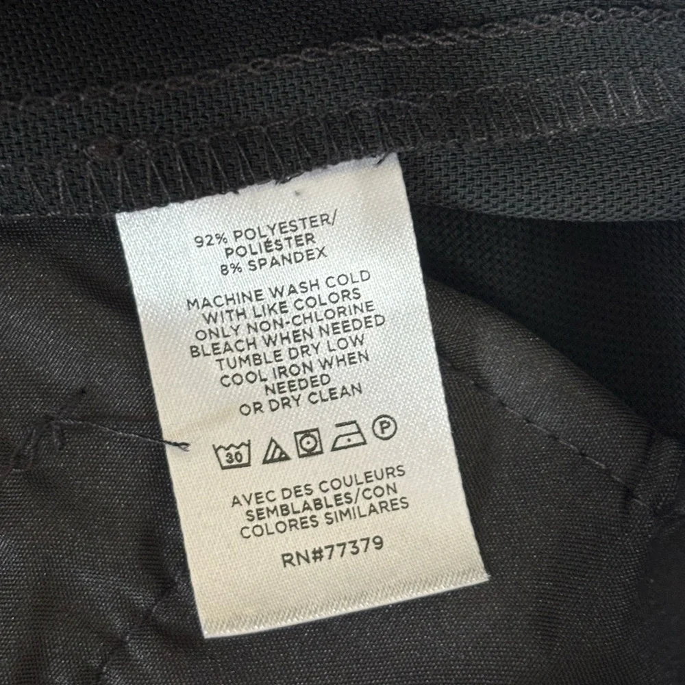 Ann Taylor Wide Leg Crop Pants in Crepe in Black - Size 6 - Picture 6 of 7